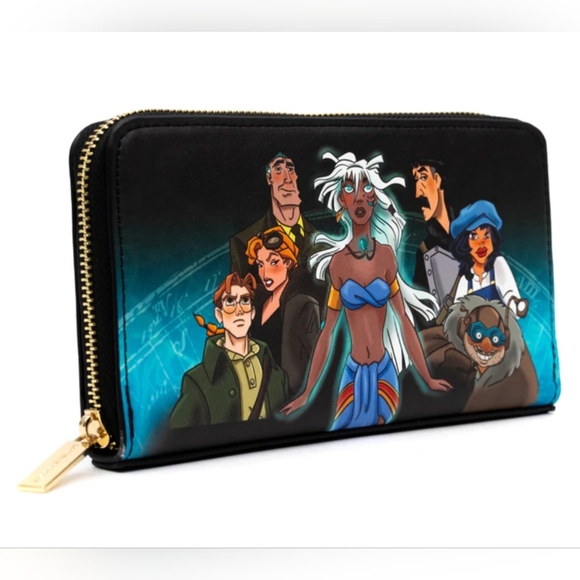 🎉❗️SALE❗️🎉 Danielle Nicole Disney Atlantis Zip Around Wallet - Picture 2 of 6